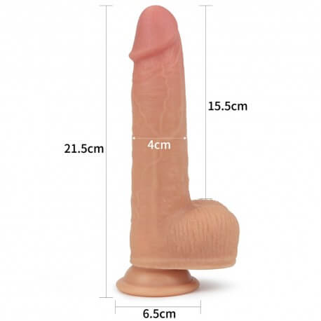 VIBRATOR REALIST CU INCALZIRE NATURAL LOVETOY SILICON
